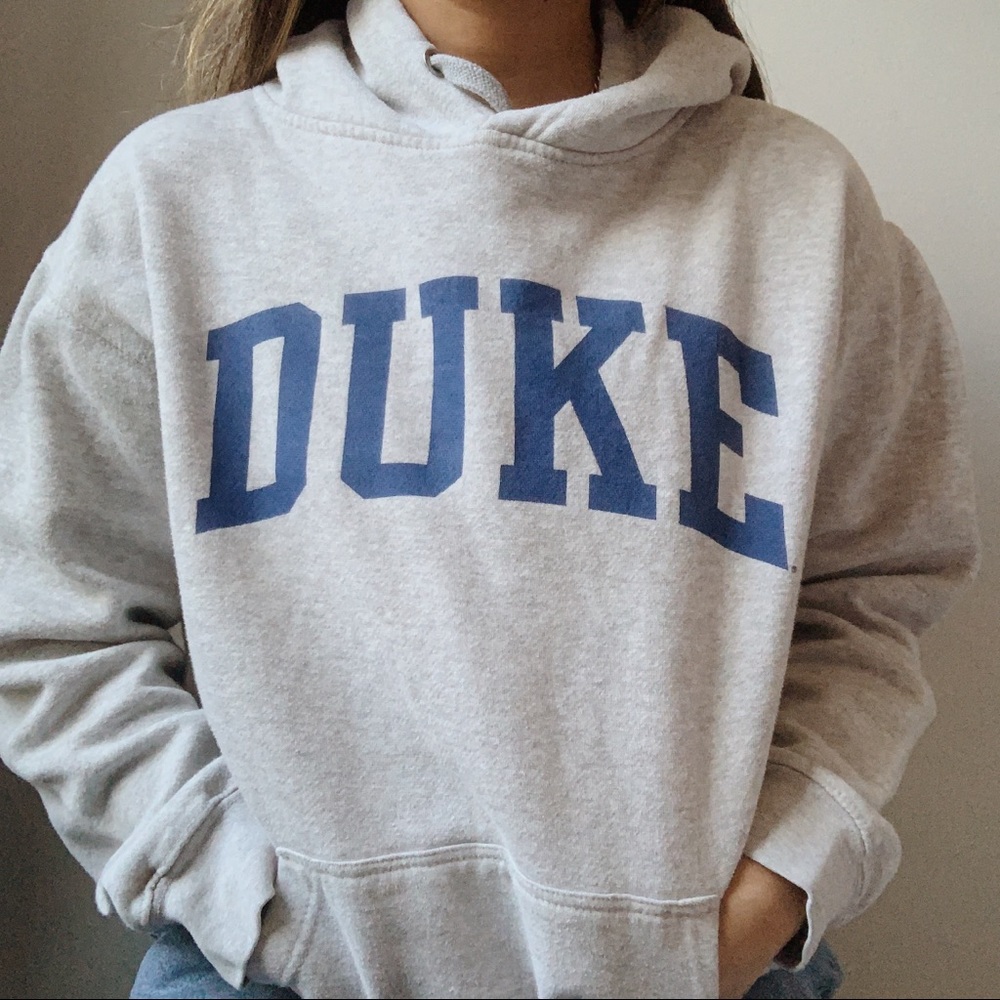 duke gray hoodie ✧